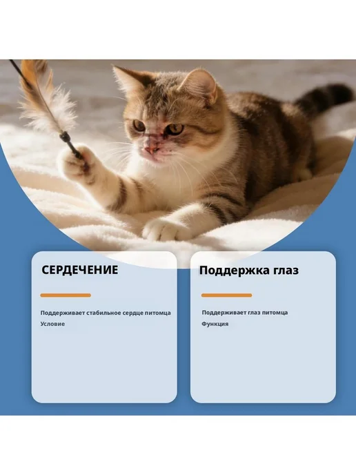 Таурин для кошек порошок для поддержки сердца и зрения 200, вариант, фото 7