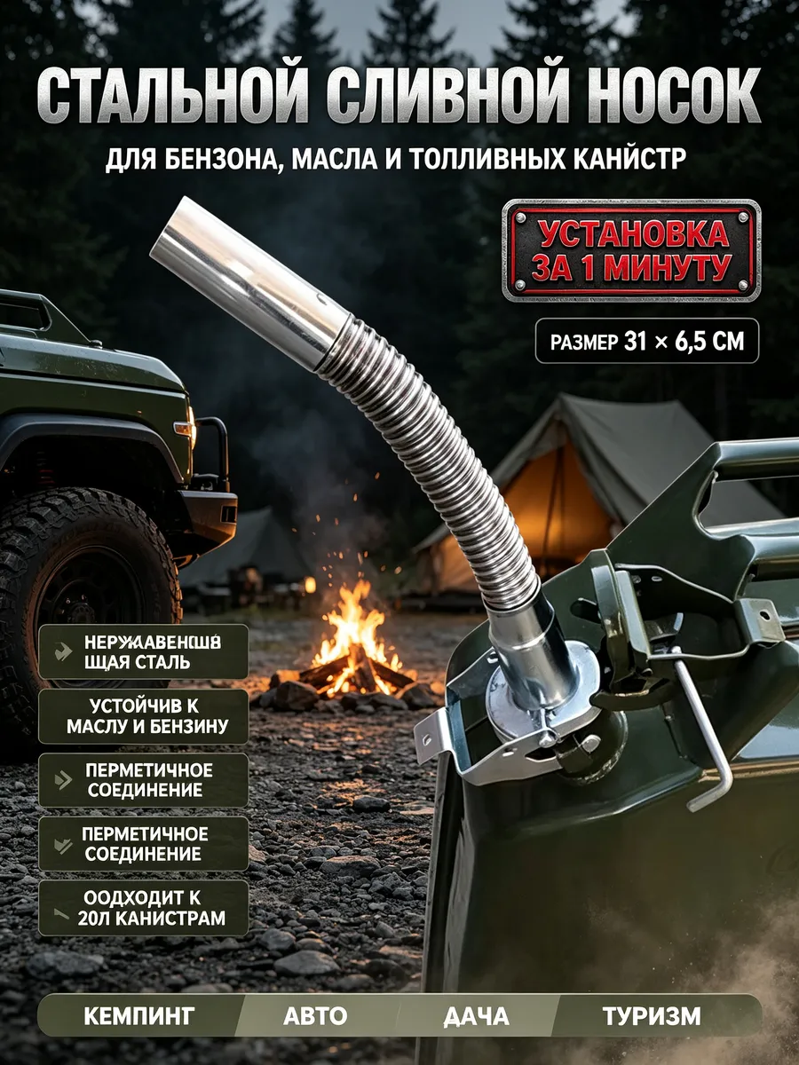 Канистра для бензина 20 л - Носик для канистры
