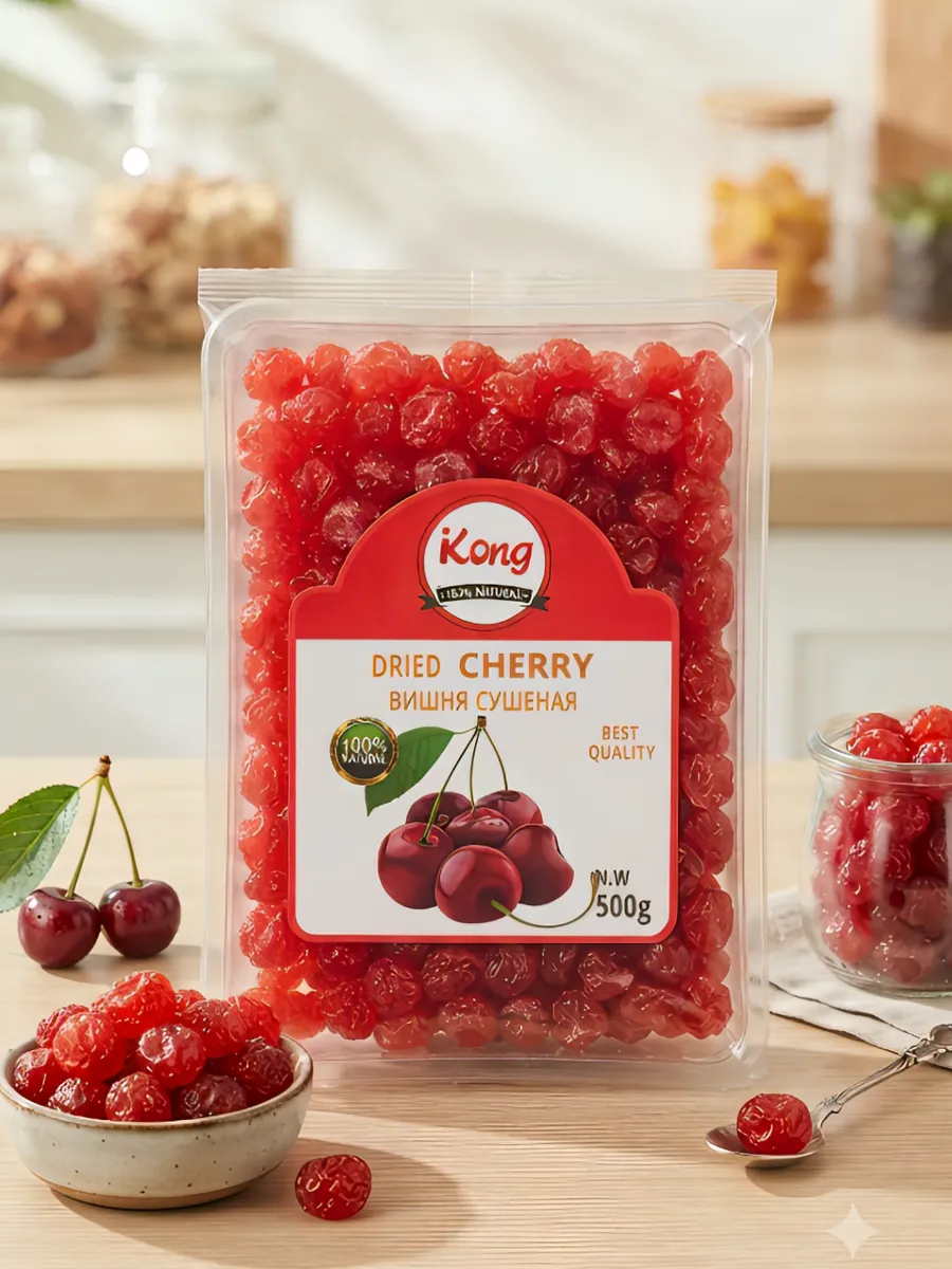Вишня сушёная Kong, без косточки, 500 г