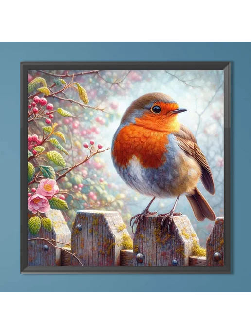 5D Алмазная вышивка Robin набор для творчества 40x40 см дома, 40x40 см
