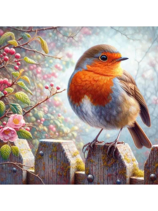 5D Алмазная вышивка Robin набор для творчества 40x40 см дома, 40x40 см, фото 2