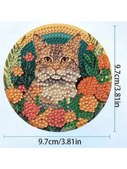 8 шт. Доски для кофе с держателем, роспись кошки, DIY, 8 шт, фото 7