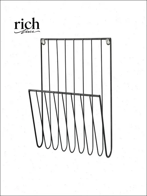 Газетница настенная металлическая 26x25x7 см, 26x25x7 см, фото 6