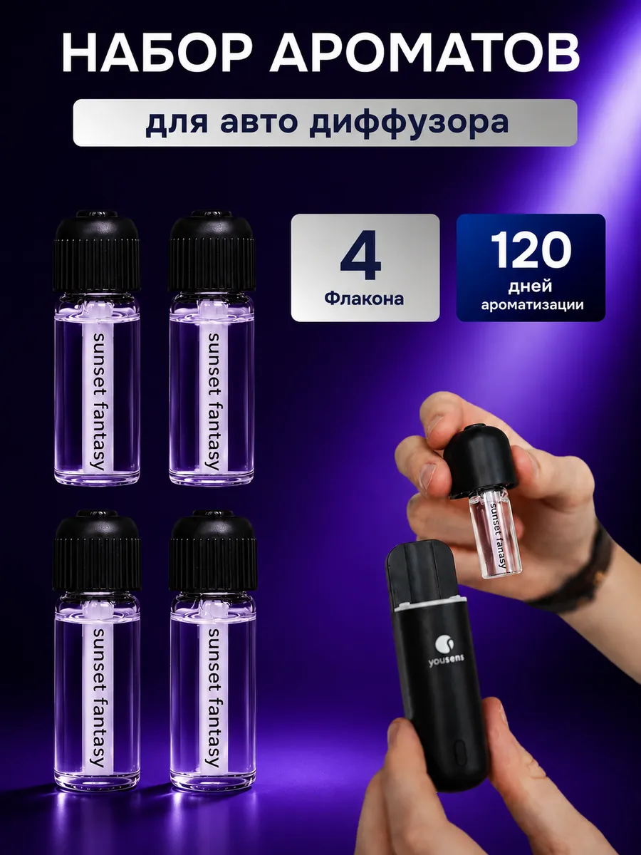 Набор сменных ароматов для автодиффузора Sunset Fantasy