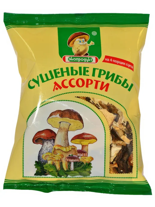 Грибы сушеные Экопродукт ассорти, 50, вариант, фото 2