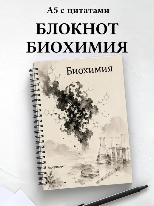 Блокнот Биохимия с мотивирующими цитатами