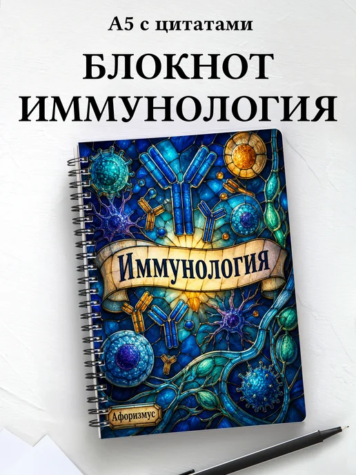 Блокнот Иммунология с мотивирующими цитатами