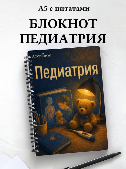 Блокнот Педиатрия с мотивирующими цитатами