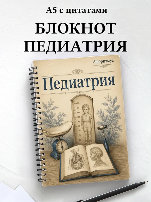 Блокнот Педиатрия с мотивирующими цитатами