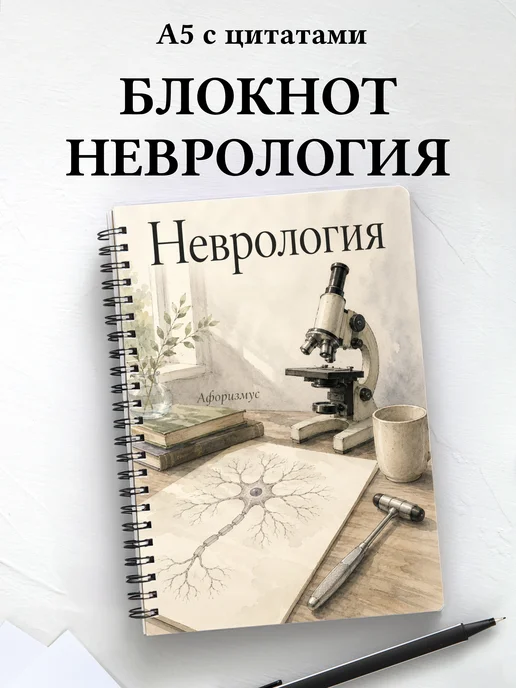 Блокнот Неврология с мотивирующими цитатами