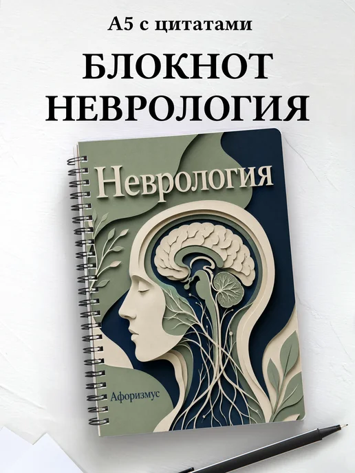 Блокнот Неврология с мотивирующими цитатами