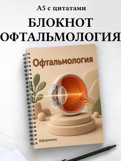 Блокнот Офтальмология с мотивирующими цитатами