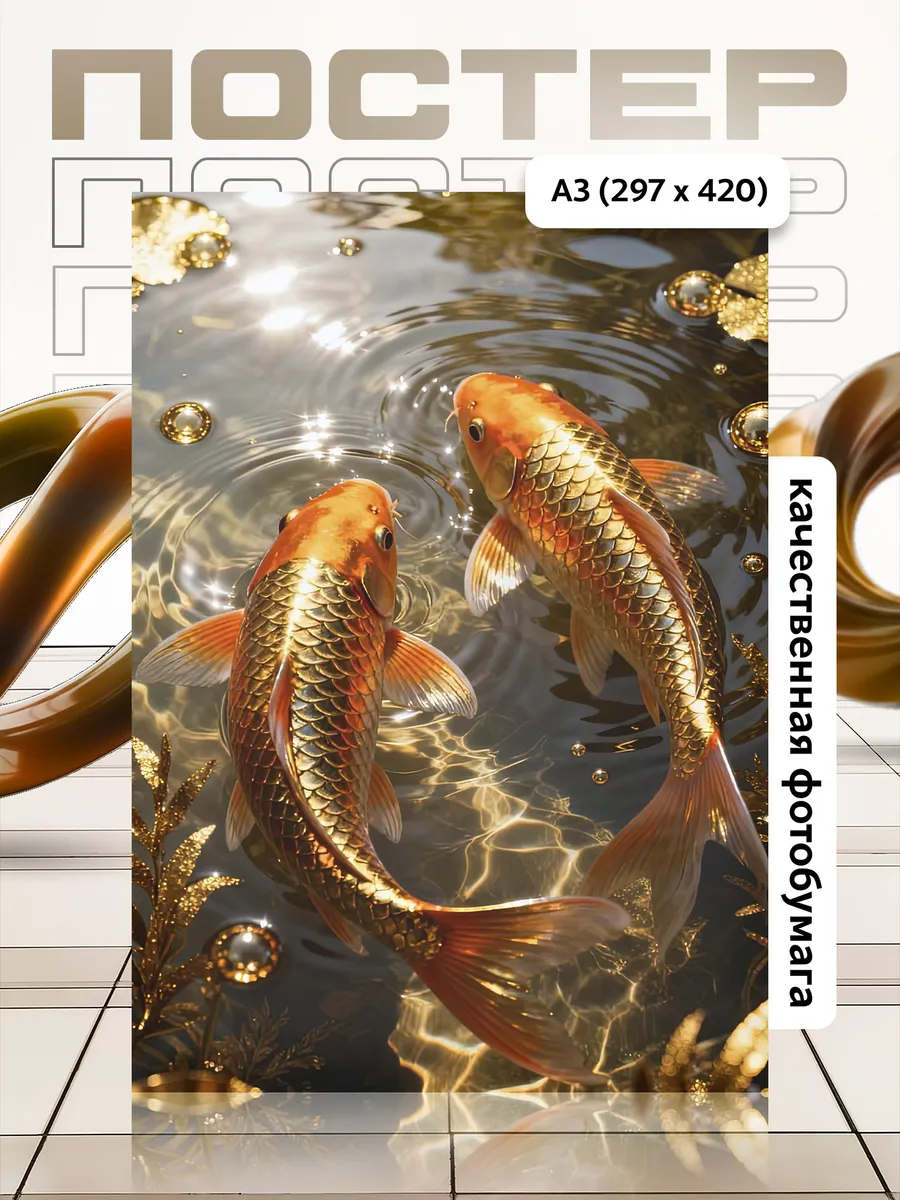 Постер А3 Рыба/Fish