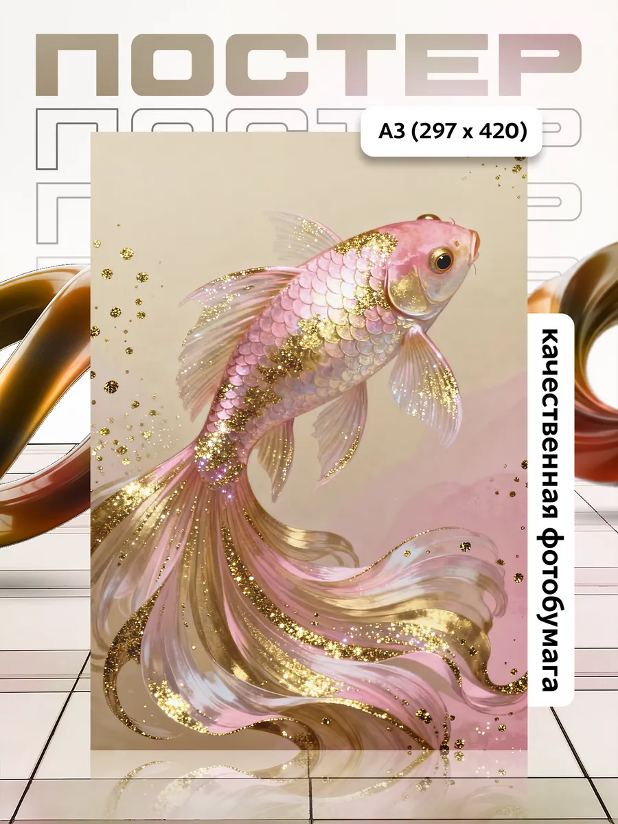 Постер А3 Рыба/Fish