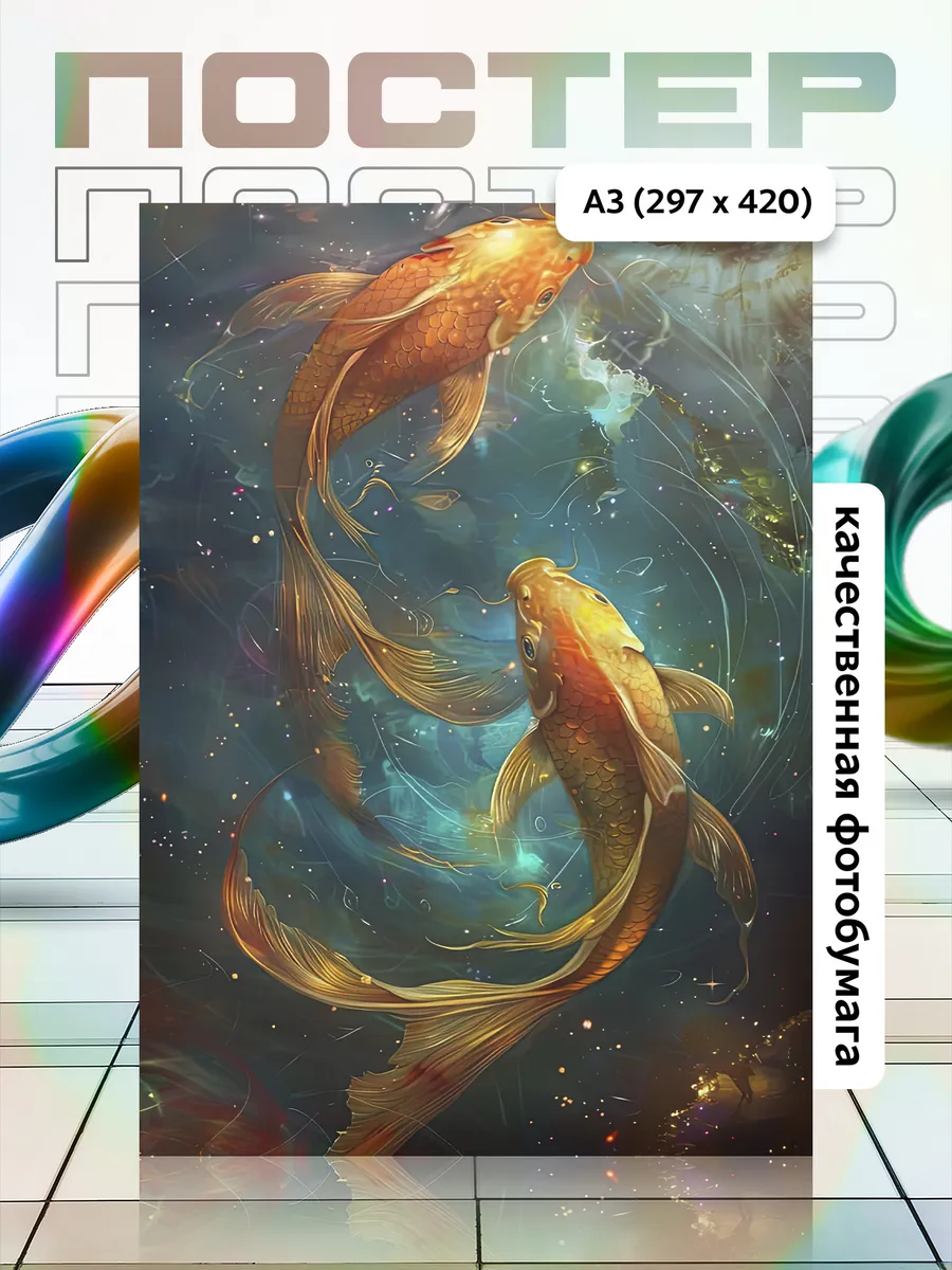 Постер А3 Рыба/Fish