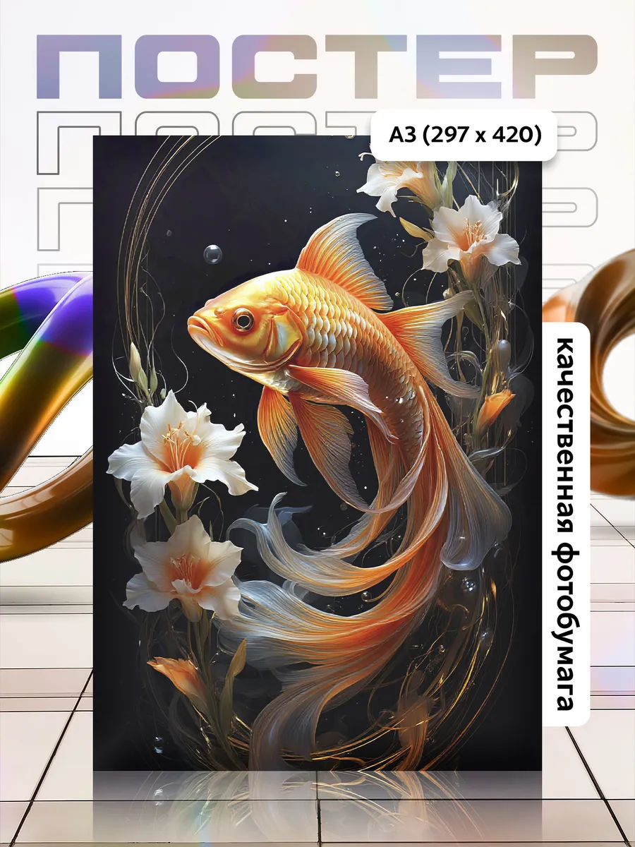 Постер А3 Рыба/Fish