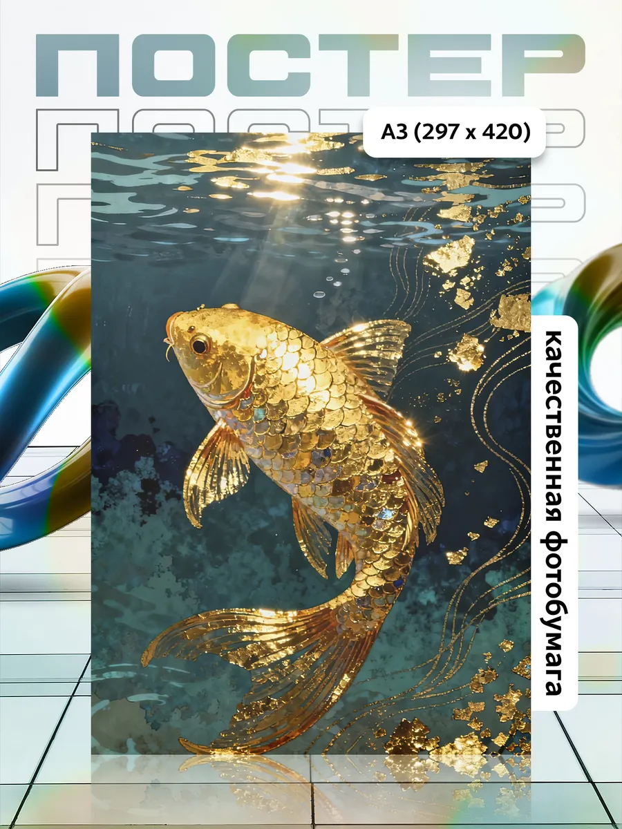 Постер А3 Рыба/Fish