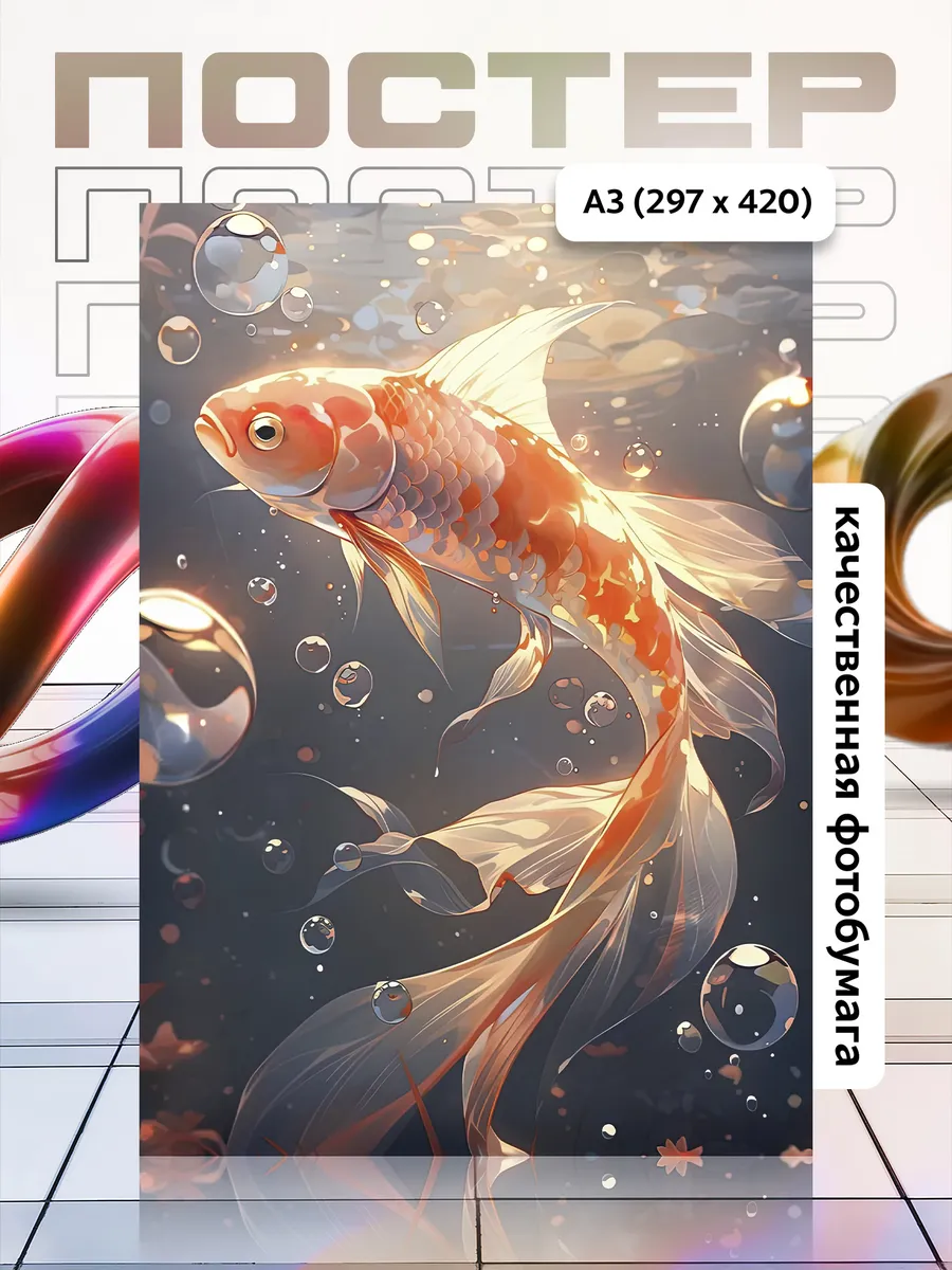 Постер А3 Рыба/Fish