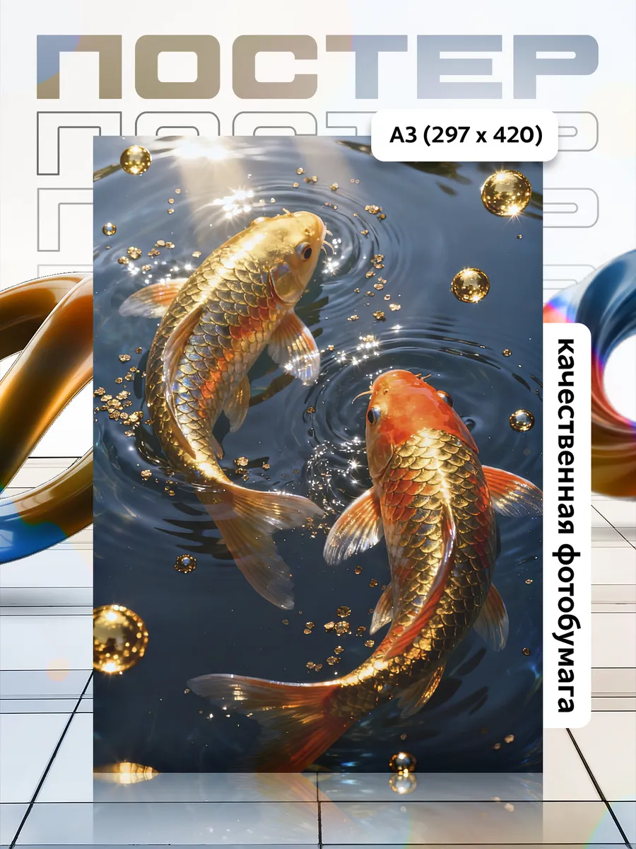 Постер А3 Рыба/Fish