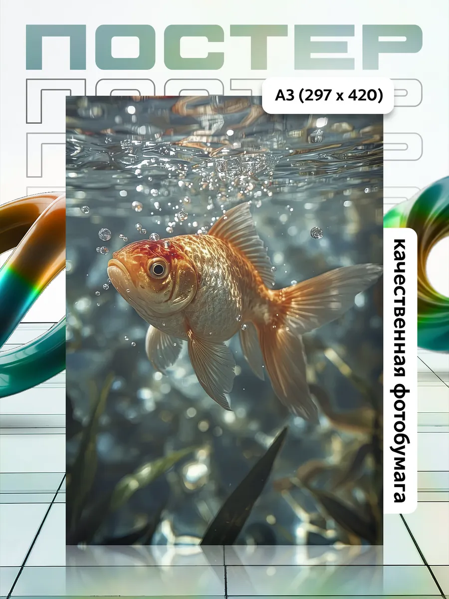 Постер А3 Рыба/Fish