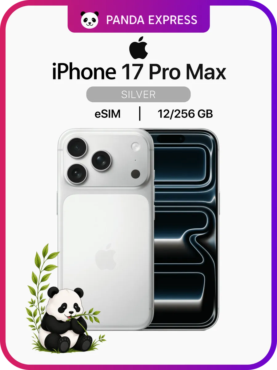 Смартфон iPhone 17 Pro Max, 12 256GB, Silver, eSIM Apple 1238861709 купить за 124 657 ₽ в интернет‑магазине Wildberries