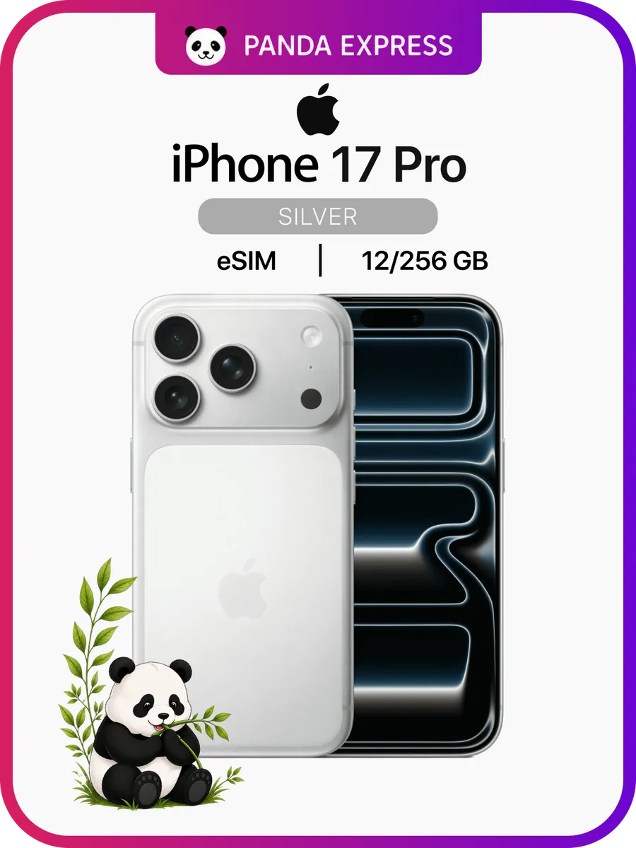 Apple Смартфон iPhone 17 Pro, 12 256GB, Silver, eSIM