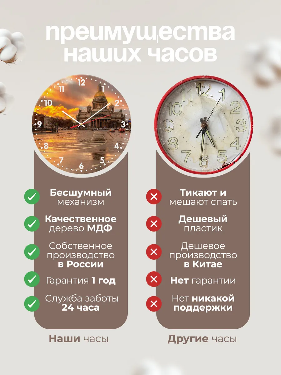 Часы настенные "СПБ" — фото 10