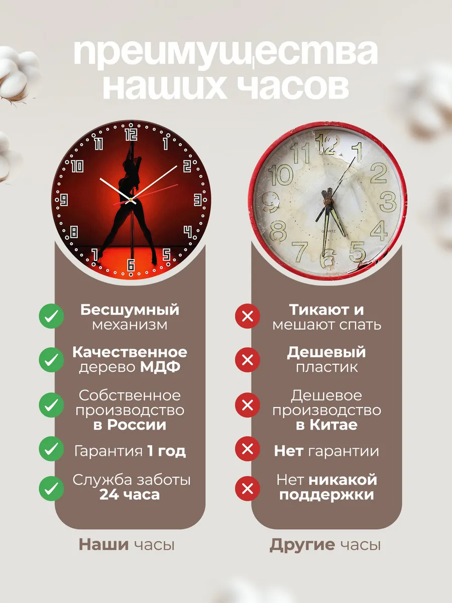 Часы настенные "ярко красные в Стриптиз клуб" — фото 10