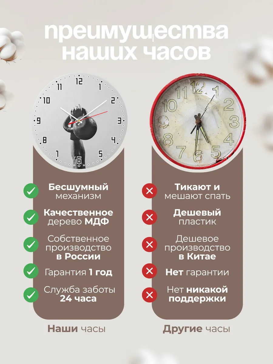 Часы настенные "Тяжелая атлетика" — фото 10