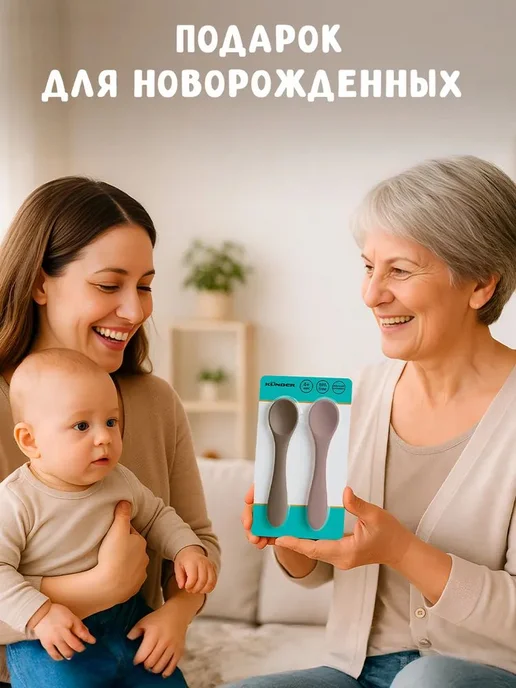 Ложка для прикорма силиконовая детская ложка для кормления, вариант, фото 7