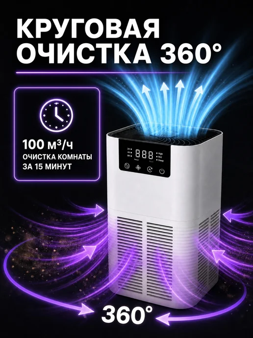 WHITES TECHNIC Очиститель воздуха для дома, белый, фото 6