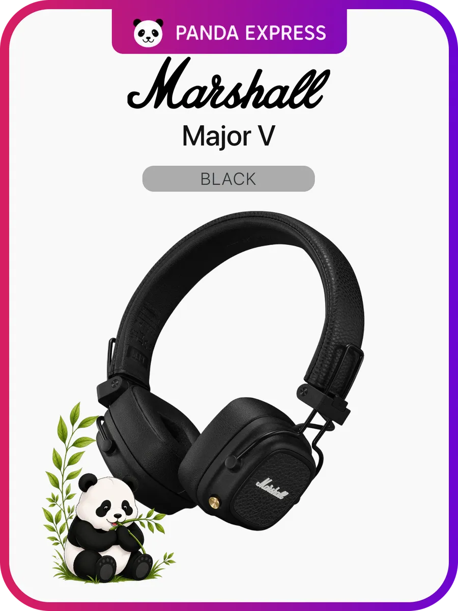 MARSHALL. Беспроводные наушники Major V Black