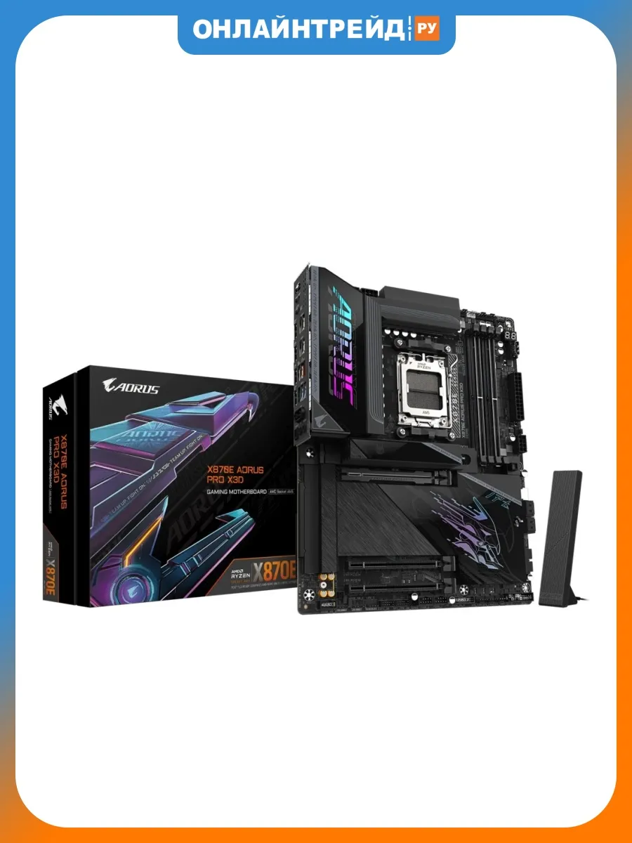 Gigabyte Материнская плата X870E AORUS PRO X3D (AM5, ATX)