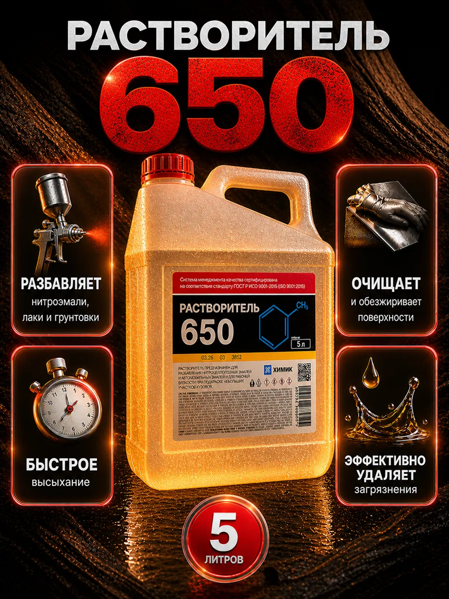 Раствориель универсальный 650 для краски 5л