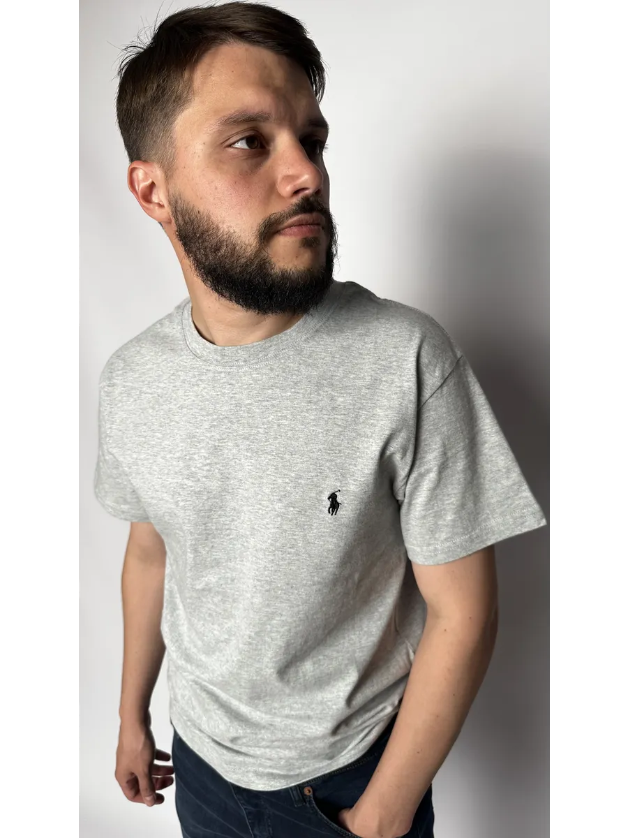 Футболка Polo Ralph Lauren серая