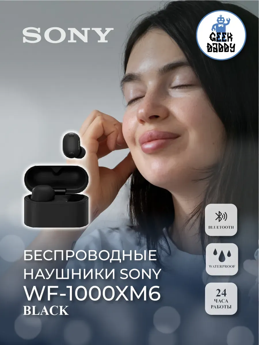 SONY Беспроводные наушники WF-1000XM6 black