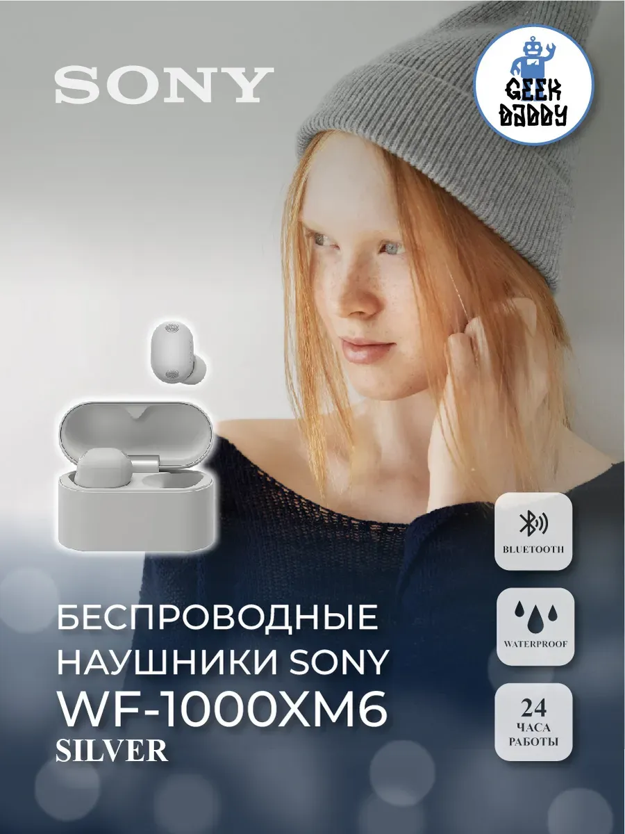 SONY Беспроводные наушники WF-1000XM6 silver