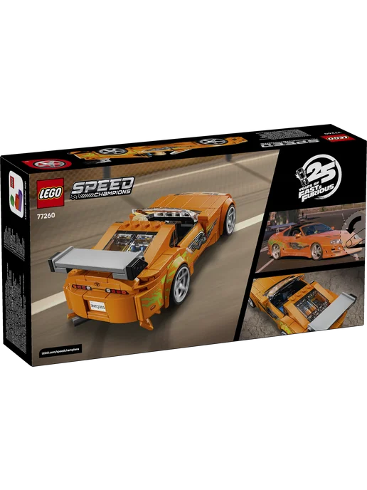 LEGO Конструктор Speed Champions 77260 Toyota Supra MK4 Форсаж, оранжевый, фото 2