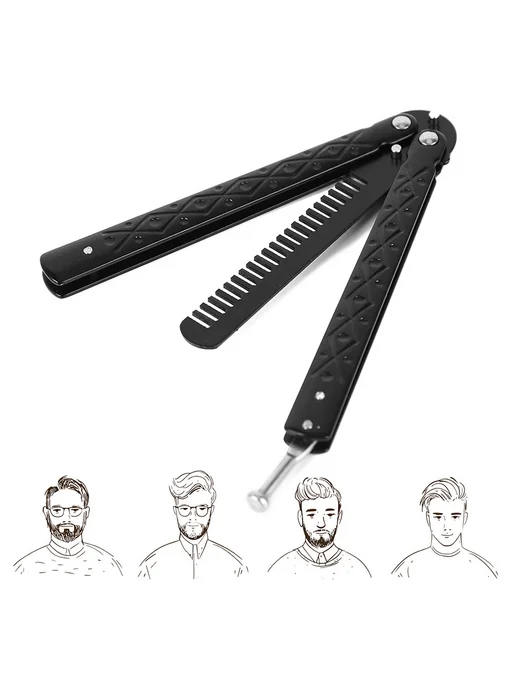 Тренажер для ножа Balisong из металла для тренировок, вариант, фото 3