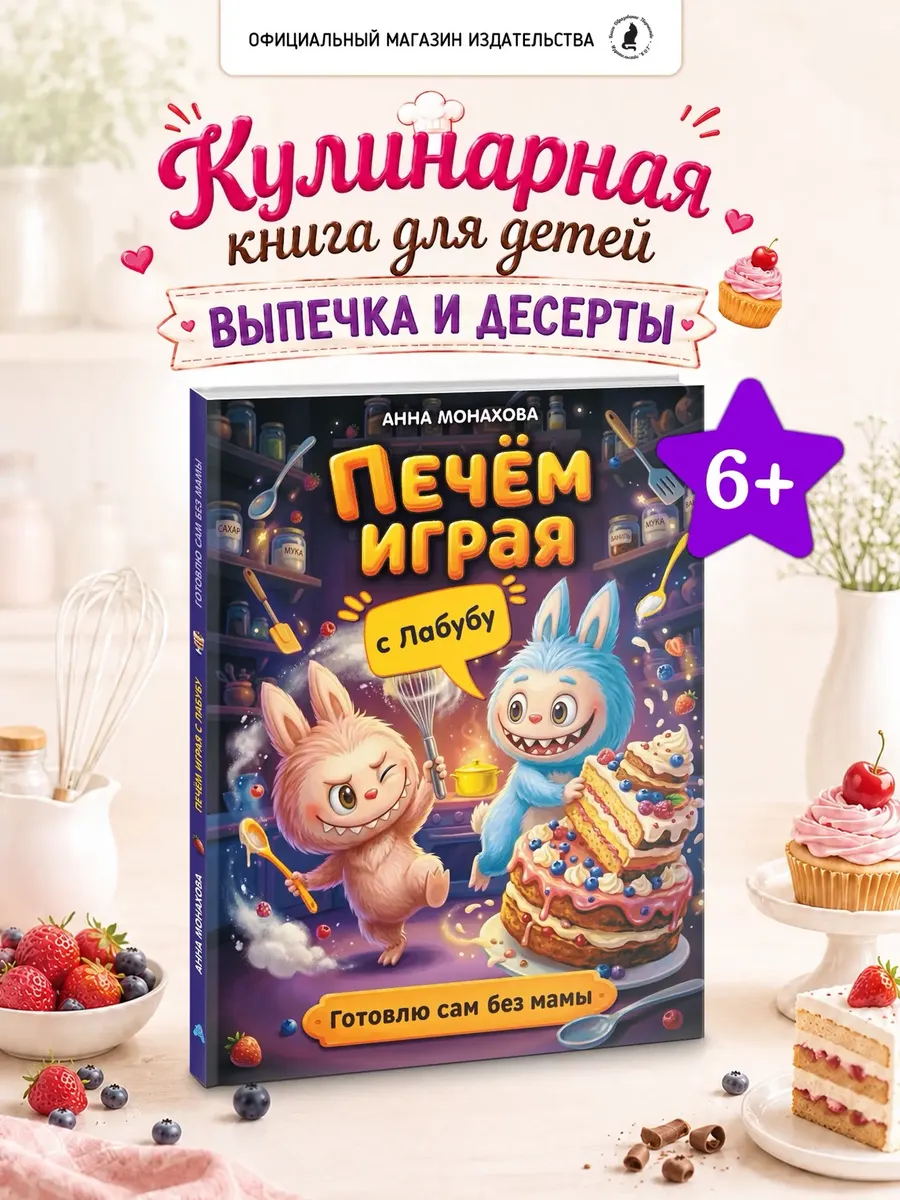 Кулинарная книга рецептов для детей Печем играя с Лабубу