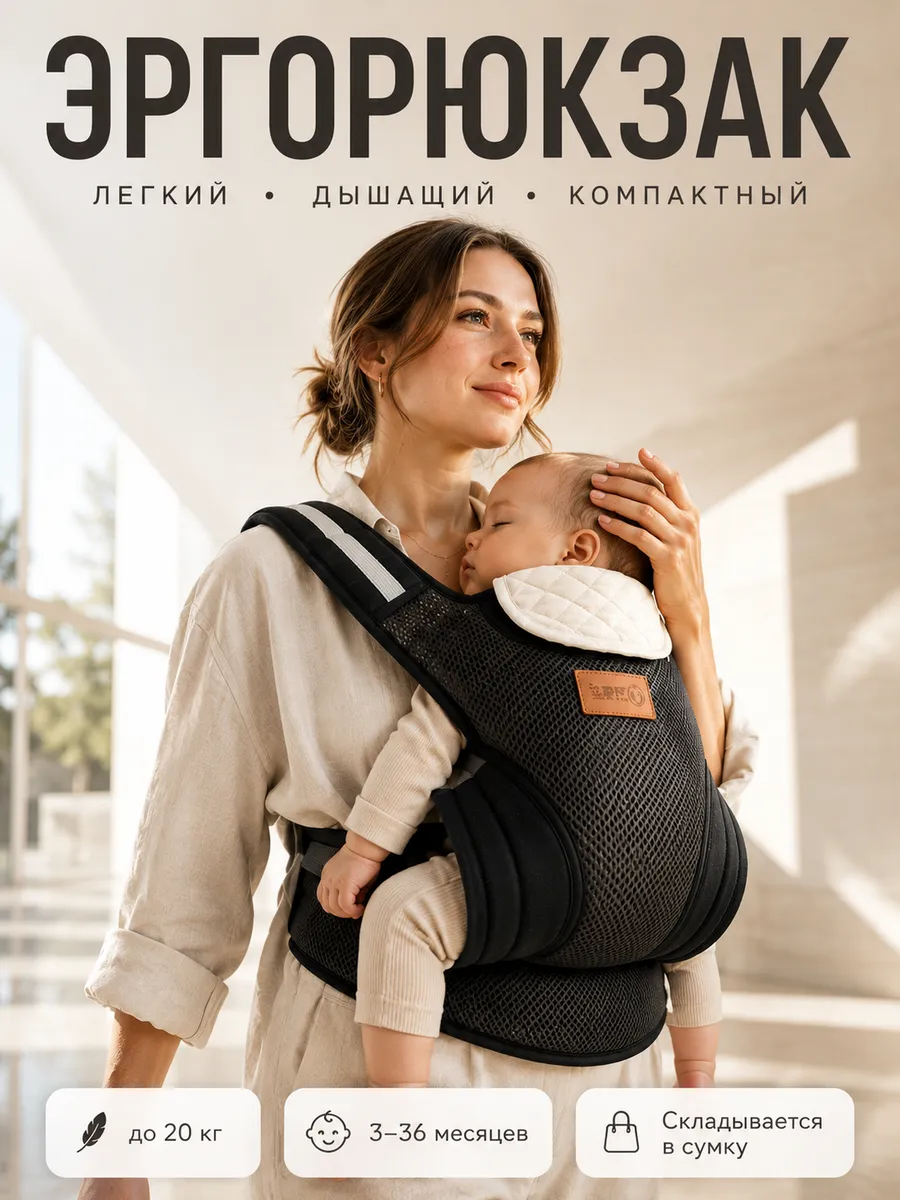Эргорюкзак для новорожденных