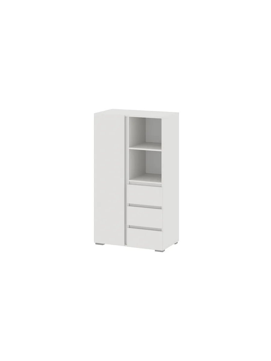 Шкаф 1-дверный Инта ШК-013, 80х46х141см Белый