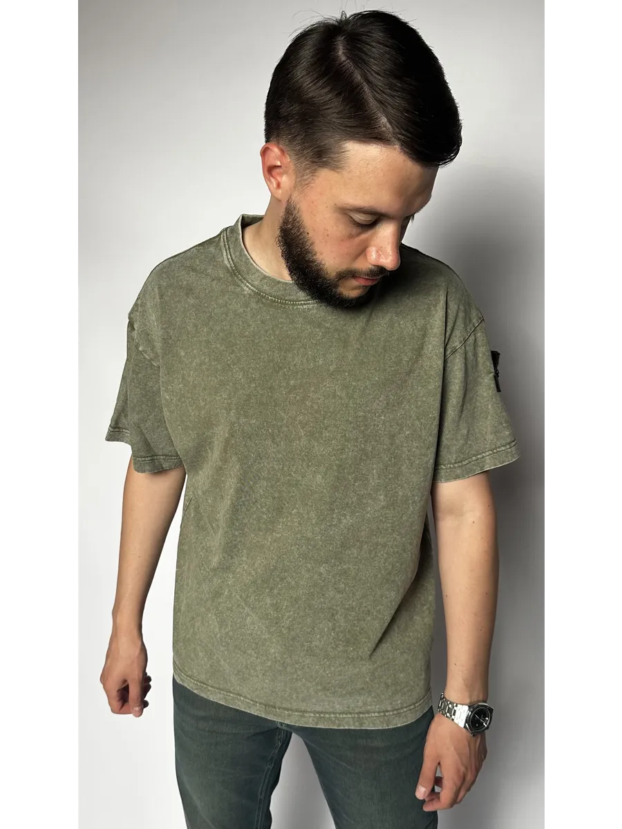 Футболка Stone Island зеленая