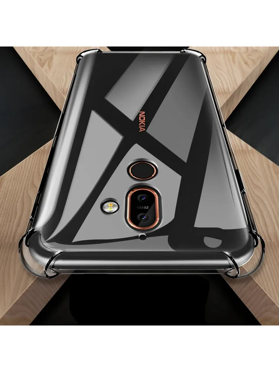 Чехол Nokia 6.1 силиконовый прозрачный противоударный