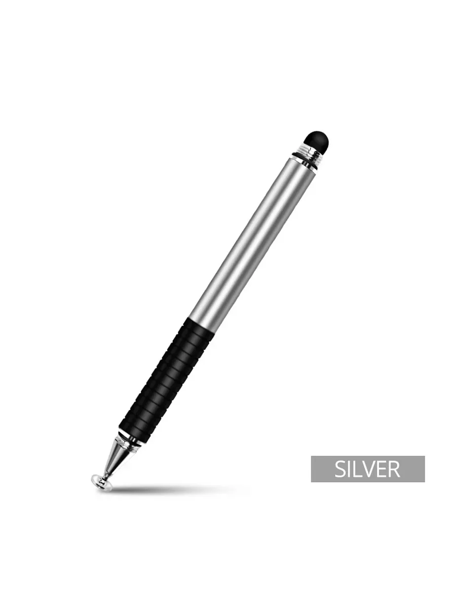 Стилус 2-в-1 для планшета, silver