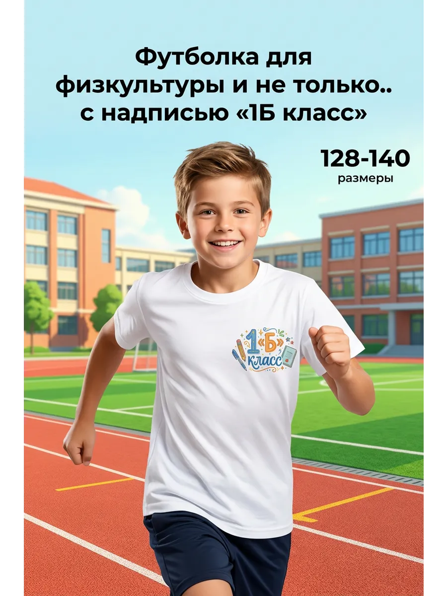 Футболка 1 Б класс для физкультуры