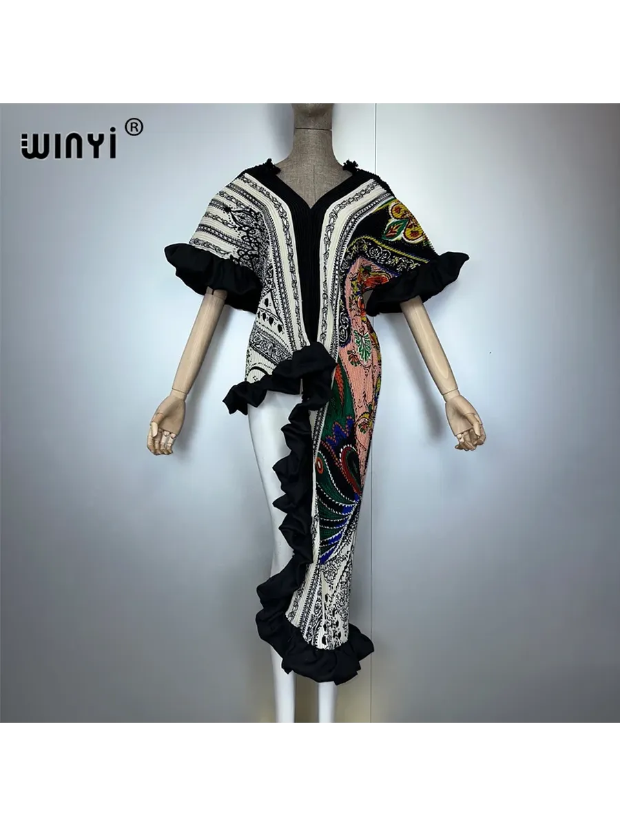 WINYI плиссированное платье нестандартной формы, свободный х