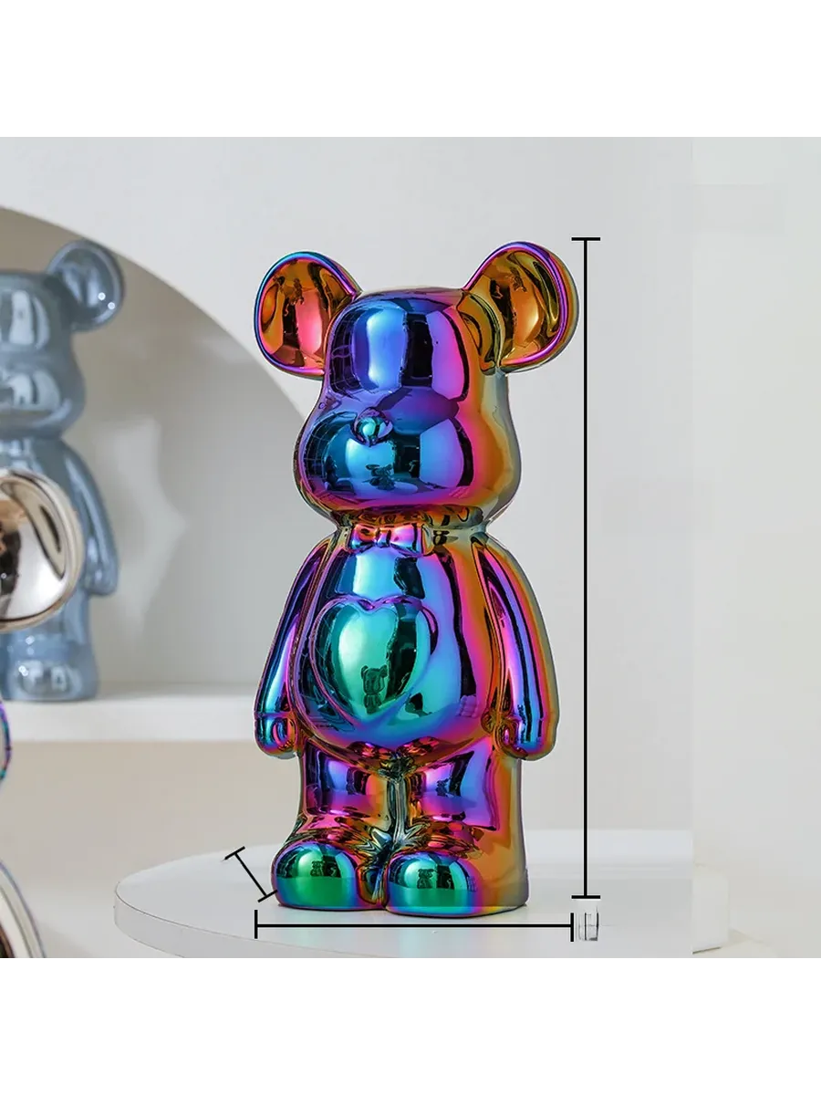 Керамическая статуэтка медведя, 27CM, Bear ornaments
