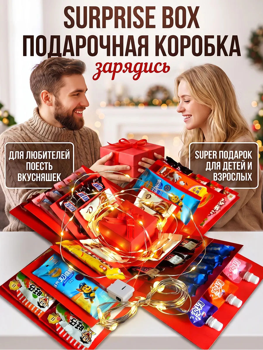 Подарочная распадающаяся коробка