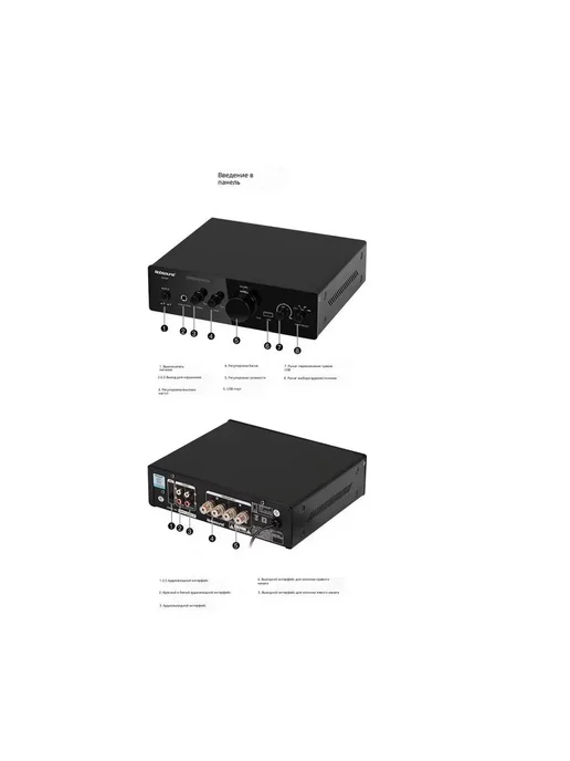 Nobsound PM1 Настольный маломощный усилитель, черный, фото 2